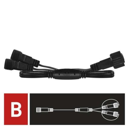 Außen-Verteilerkabel für Verbindungsketten, 0,5 m, IP44