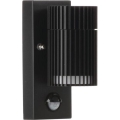 Außen-Wandspot mit Bewegungs- und Dämmerungssensor RADILO 1xGU10/11W/230V IP44 schwarz