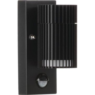 Außen-Wandspot mit Bewegungs- und Dämmerungssensor RADILO 1xGU10/11W/230V IP44 schwarz