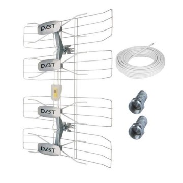 Außenantenne DVB-T/ DVB-T2, Adapter