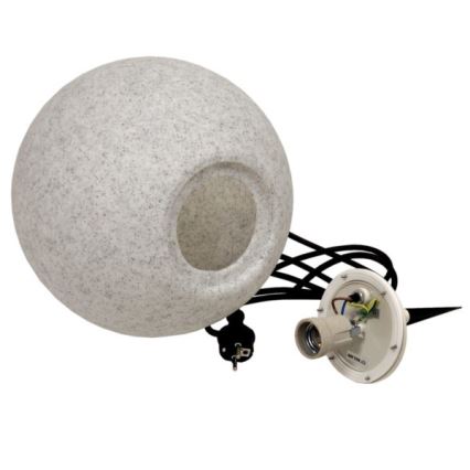 Außenlampe KULA 1x E27/60W/230V Ø 30 cm IP44 grau