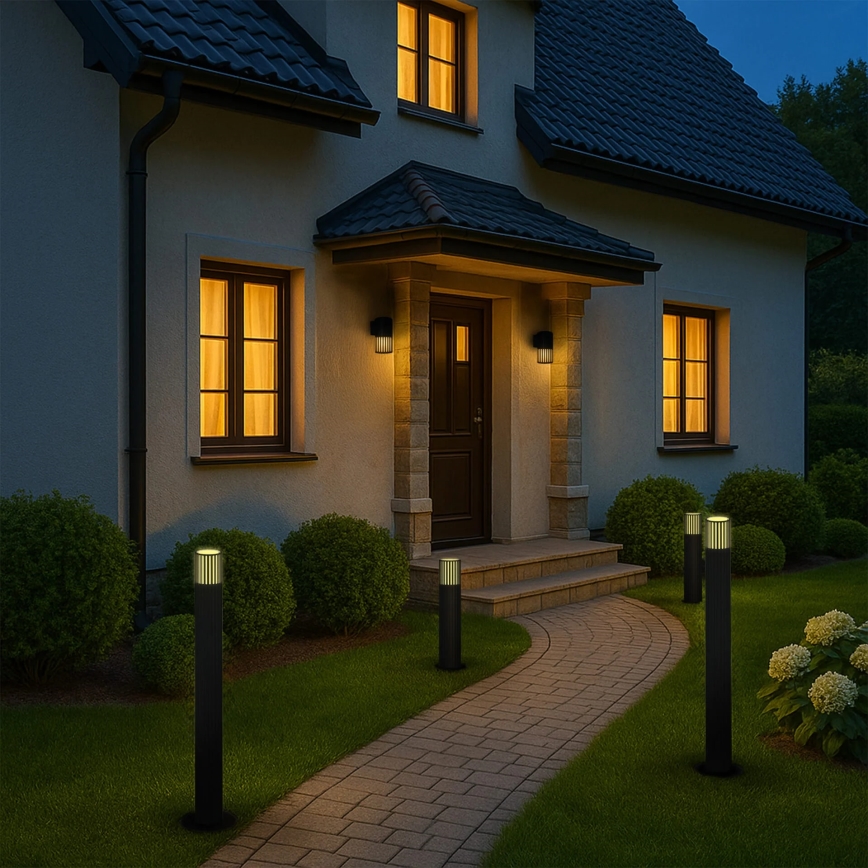 Außenleuchte KUUSAMO 1xE27/20W/230V 74 cm IP54 Anthrazit