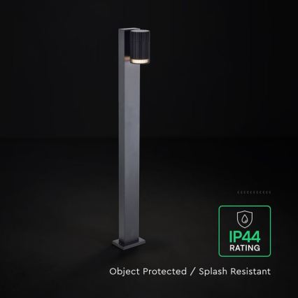 Außenleuchte 1x GU10/10 W/230 V, IP44, 80 cm, schwarz