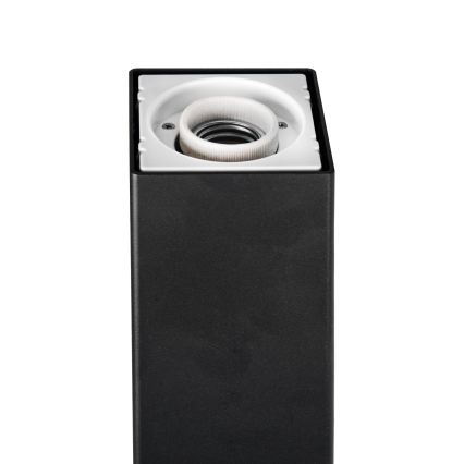 Außenleuchte 1xE27/40W/230V IP44 50 cm schwarz/rauchglas