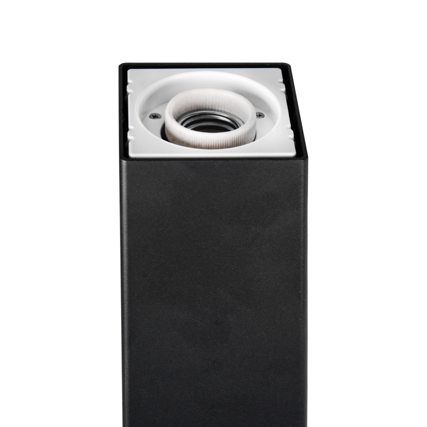 Außenleuchte 1xE27/40W/230V IP44 50 cm schwarz/rauchglas