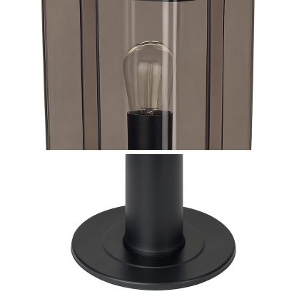 Außenleuchte 1xE27/60W/230V IP44 schwarz/rauchbraun