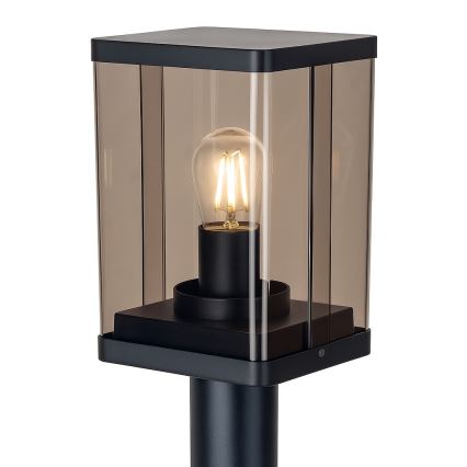 Außenleuchte 1xE27/60W/230V IP44 schwarz/rauchbraun