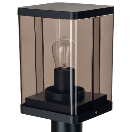 Außenleuchte 1xE27/60W/230V IP44 schwarz/rauchbraun