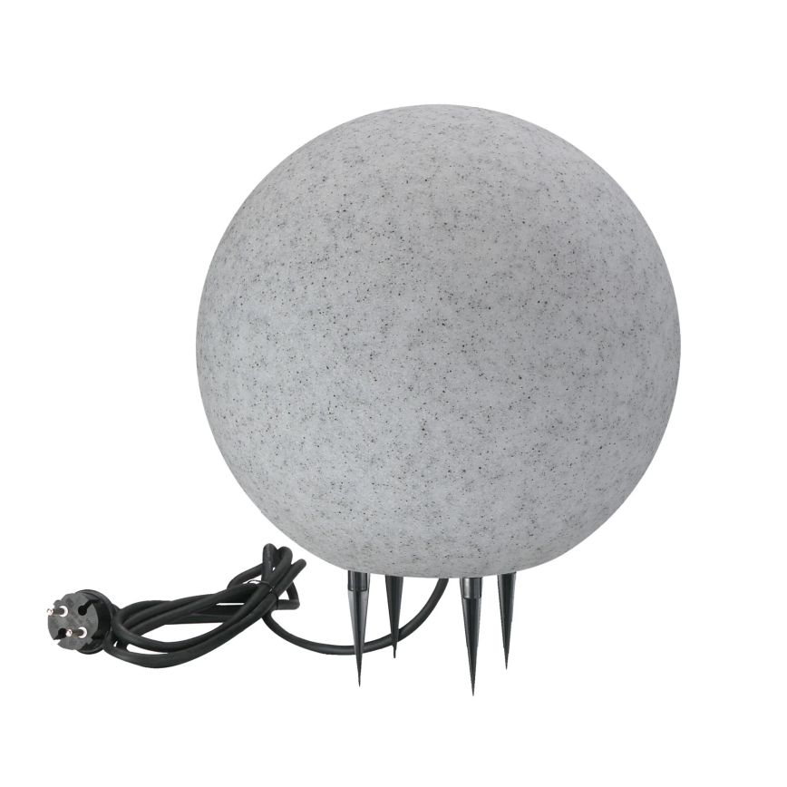 Außenleuchte ARGENTO 1xE27/15W/230V d 30 cm IP65 grau