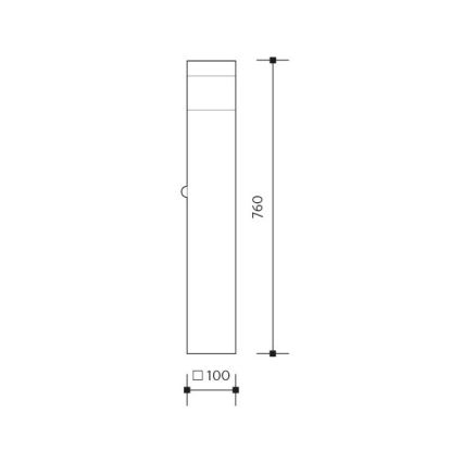 Außenleuchte GARD 1xE14/60W/230V IP44