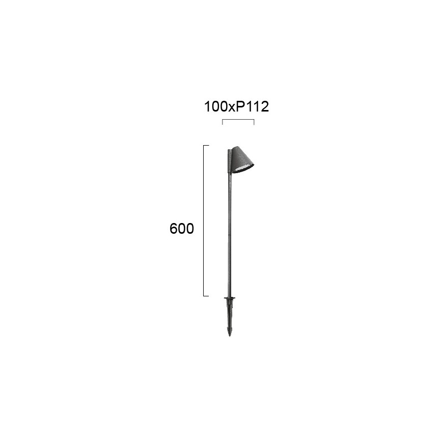 Außenleuchte GILBERT 1x GU10/20W/230V IP65 Anthrazit