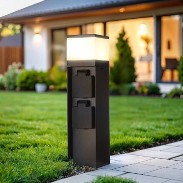 Außenleuchte mit 2 Fassungen 1xG9/11W/230V IP44 schwarz