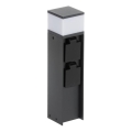 Außenleuchte mit 2 Steckdosen DASTEN 1xG9/11W/230V 30 cm IP44 schwarz