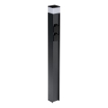 Außenleuchte mit 2 Steckdosen DASTEN 1xG9/11W/230V 80 cm IP44 schwarz