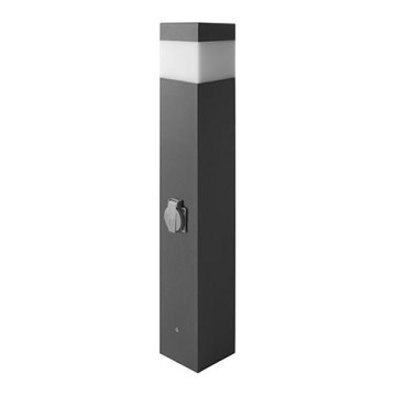 Außenleuchte mit Steckdose GARD 1xE14/60W/230V IP44