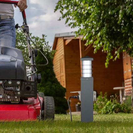 Außenleuchte mit Steckdosen SCHUKO 1xE27/13W/230V IP44