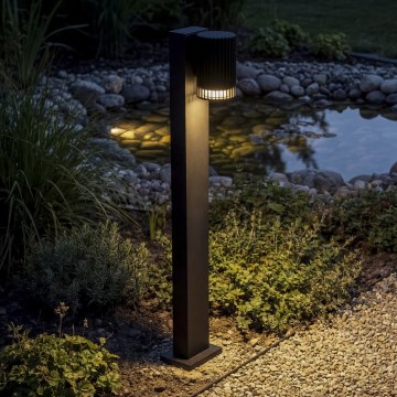 Außenleuchte RADILO 1xGU10/11W/230V 80 cm IP44 schwarz
