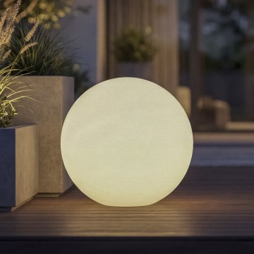 Außenleuchte STONO 1xE27/15W/230V Ø 20 cm IP65 weiß