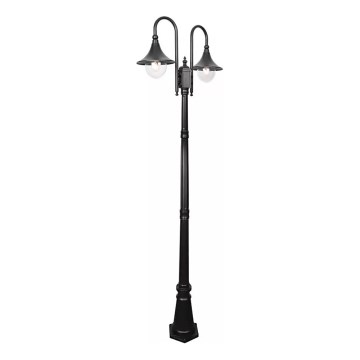 Außenleuchte TALEZ 2xE27/15W/230V IP44 schwarz