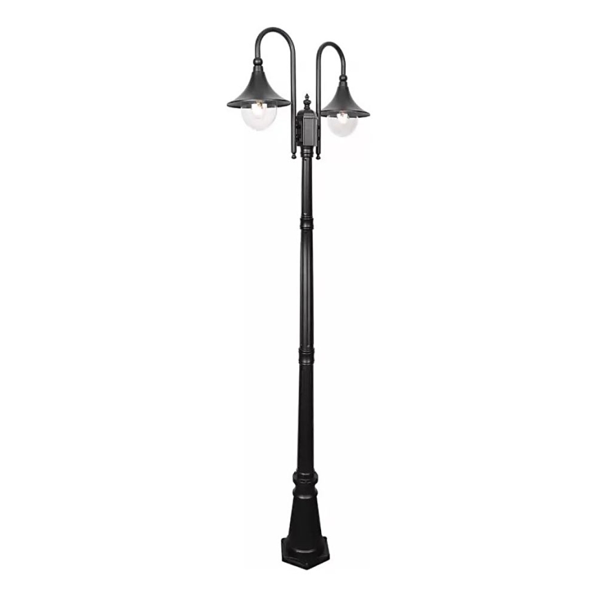 Außenleuchte TALEZ 2xE27/15W/230V IP44 schwarz