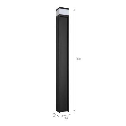 Außenleuchte VESPER 1xG9/5W/230V IP44 80 cm schwarz