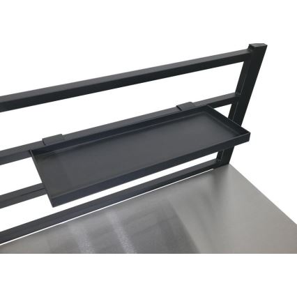 Außenmodul Tisch 80x47x123 cm schwarz/Edelstahl