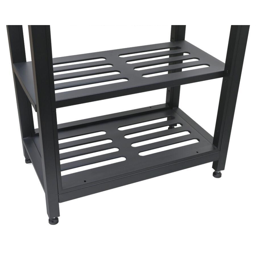 Außenmodul Tisch 80x47x123 cm schwarz/Edelstahl