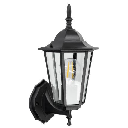 Außenwandbeleuchtung 1xE27/60W/230V IP44 schwarz