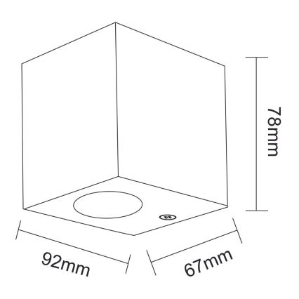 Außenwandbeleuchtung BOSTON 1xGU10/35W/230V IP44