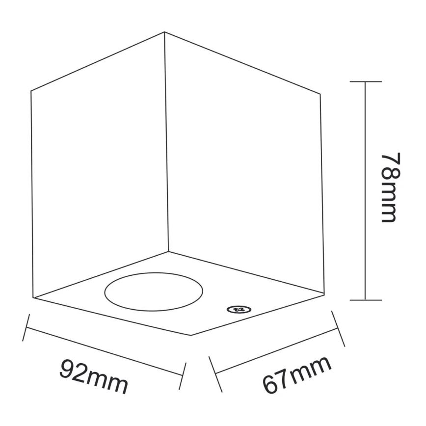 Außenwandbeleuchtung BOSTON 1xGU10/35W/230V IP44