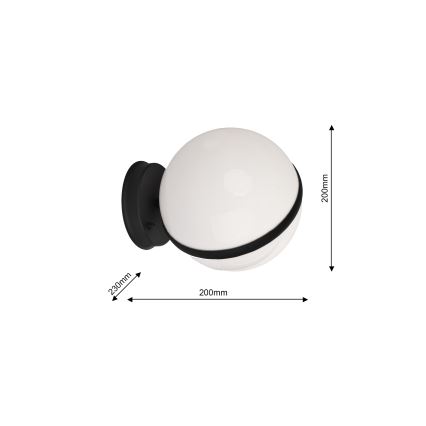 Außenwandbeleuchtung CIRCULO 1xE27/40W/230V IP44