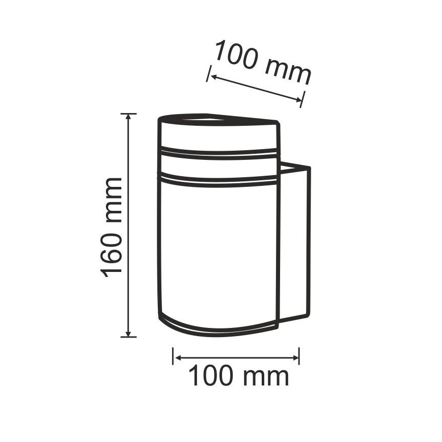 Außenwandbeleuchtung GILBERT 1xGU10/10W/230V IP44