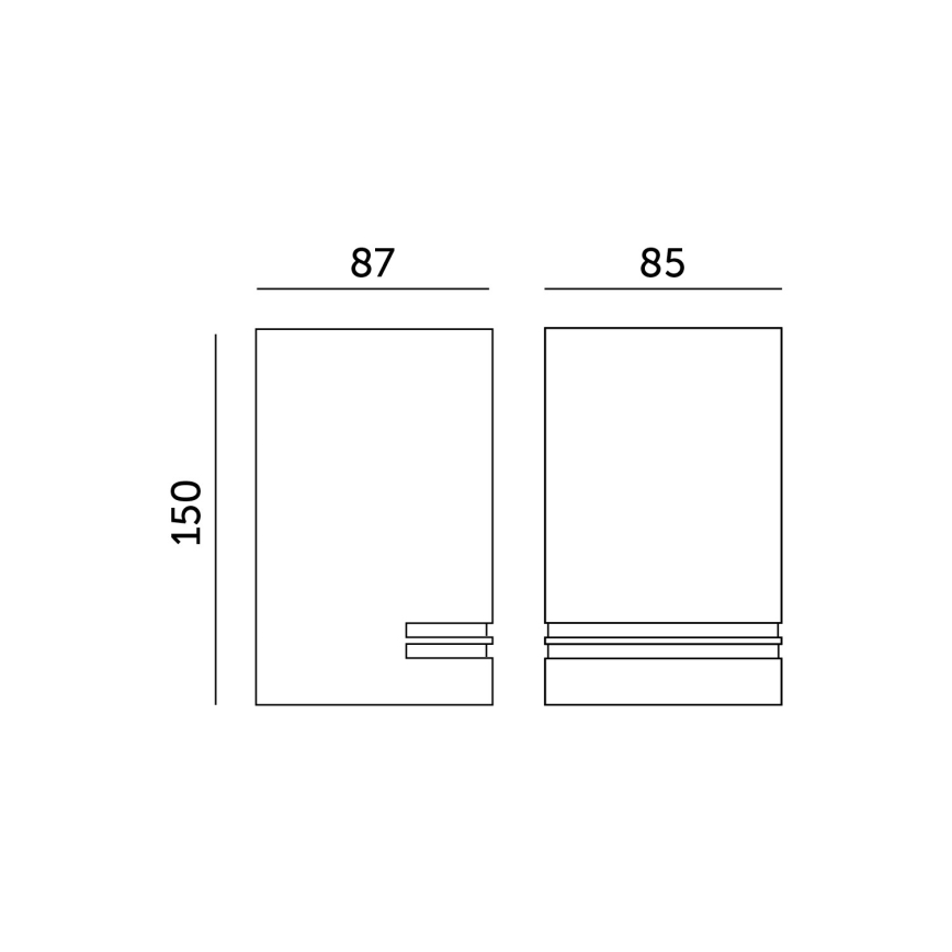 Außenwandbeleuchtung QUAZAR 1xGU10/11W/230V IP44