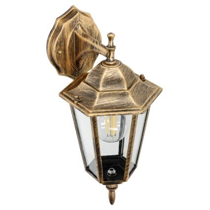 Außenwandleuchte 1xE27/60W/230V IP44 golden