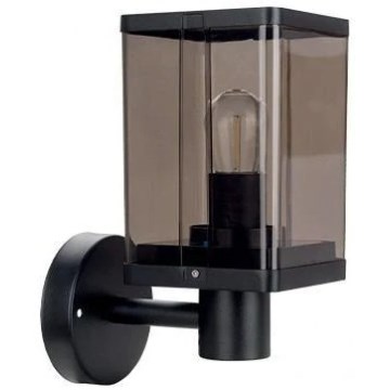 Außenwandleuchte 1xE27/60W/230V IP44 schwarz/rauchbraun