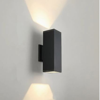 Außenwandleuchte 2xGU10/35W/230V IP54 schwarz