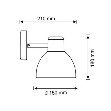 Außenwandleuchte ARNE 1xE27/10W/230V IP44