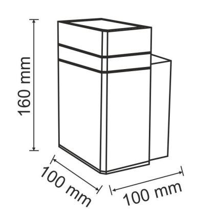 Außenwandleuchte GILBERT 1xGU10/10W/230V IP44