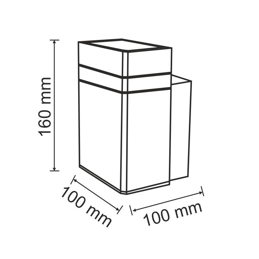 Außenwandleuchte GILBERT 1xGU10/10W/230V IP44