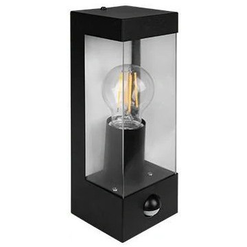 Außenwandleuchte mit Bewegungs- und Dämmerungssensor 1xE27/15W/230V IP44 schwarz