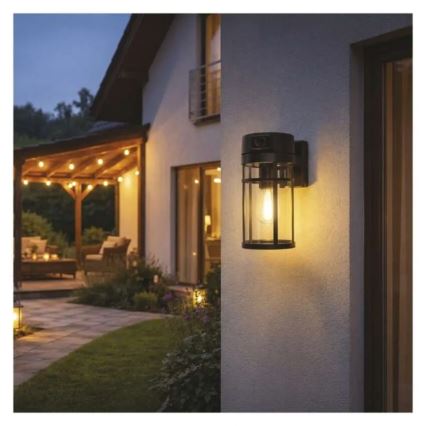 Außenwandleuchte mit Kamera GOSMART 1xE27/15W/230V Wi-Fi IP44