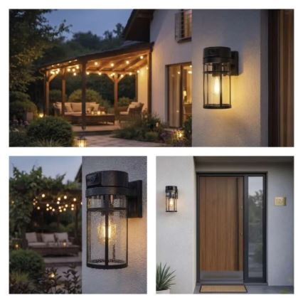 Außenwandleuchte mit Kamera GOSMART 1xE27/15W/230V Wi-Fi IP44