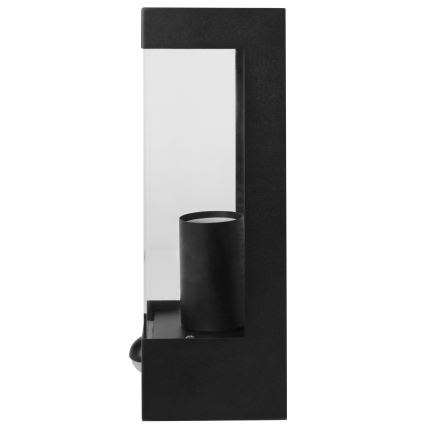 Außenwandleuchte mit Bewegungs- und Dämmerungssensor 1xE27/15W/230V IP44 schwarz