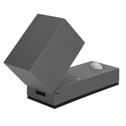 Außenwandleuchte mit Sensor QUAZAR 1xGU10/35W/230V IP44 grau