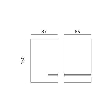 Außenwandleuchte QUAZAR 1xGU10/11W/230V IP44