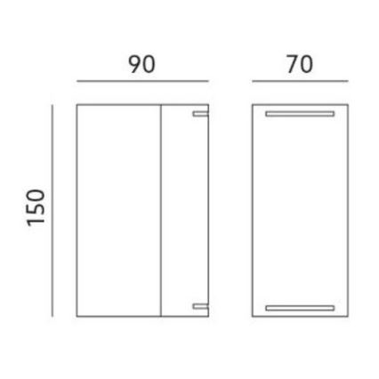 Außenwandleuchte QUAZAR9 2xGU10/11W/230V IP44 grau