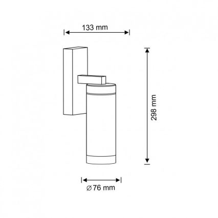 Außenwandleuchte SPECTRA 1xE27/10W/230V IP44