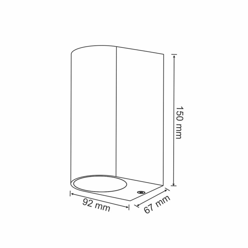 Außenwandstrahler BOSTON 2xGU10/10W/230V IP44