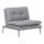 Ausklappbarer Sessel SPEAKY, grau