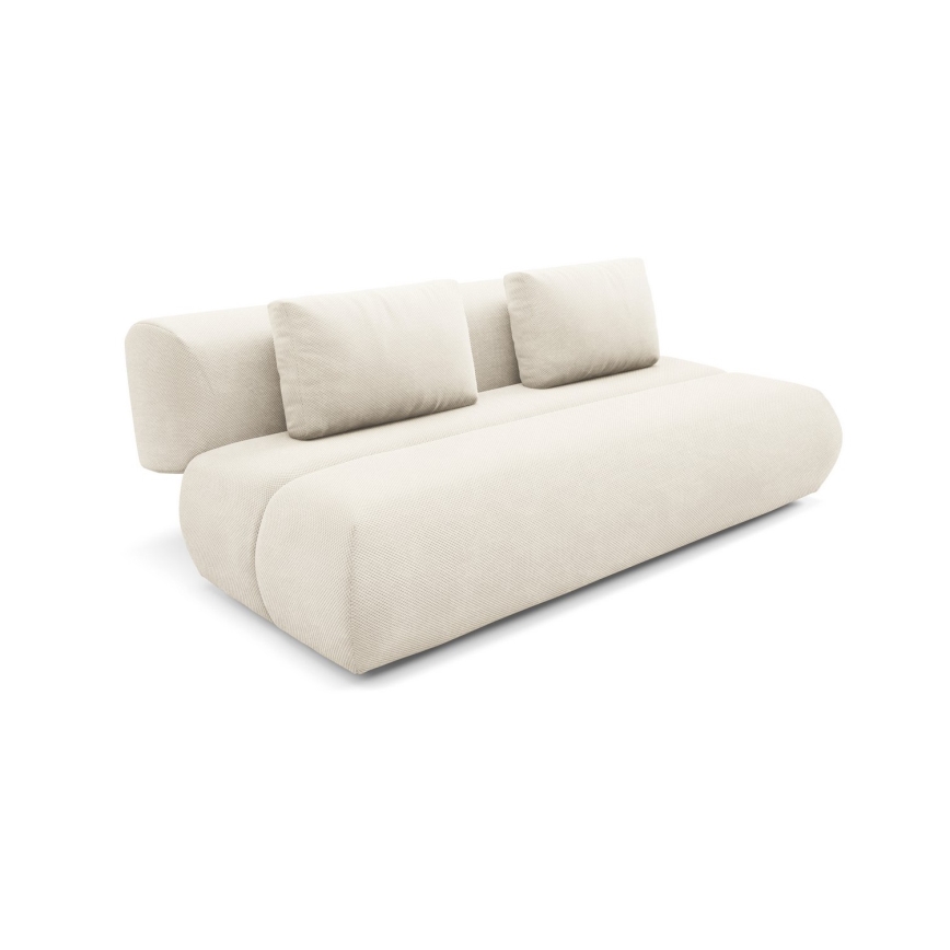Ausklappbares 3-sitziges Sofa FANO, creme